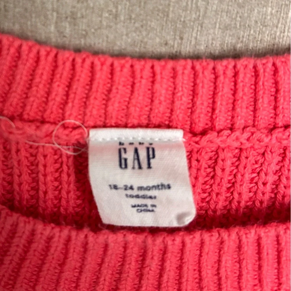 Little girls Pink Ruffle Sweater 18-24m
